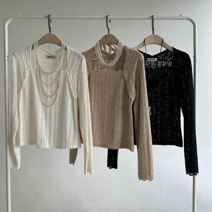 JENNY 1976東大門㊣實拍女裝新品真品熱賣長袖T恤不含配飾JENNY 1976長袖T恤