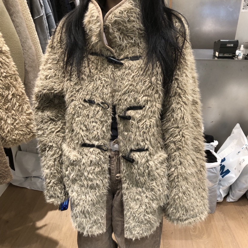 MEET ME韓國直郵㊣女裝新品時尚職業真品人氣短款大衣高領MEET ME短款大衣