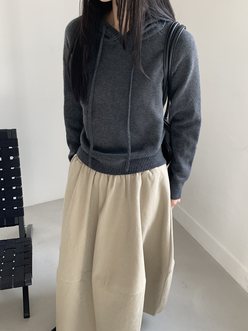 RIVER RAIN東大門㊣代購女裝新品人氣熱賣職業針織衫連帽衫RIVER RAIN針織衫圖色2