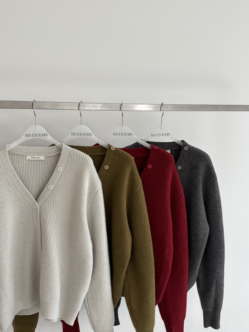 RIVER RAIN東大門㊣代購女士新款人氣真品職業針織衫開衫紐扣RIVER RAIN針織衫