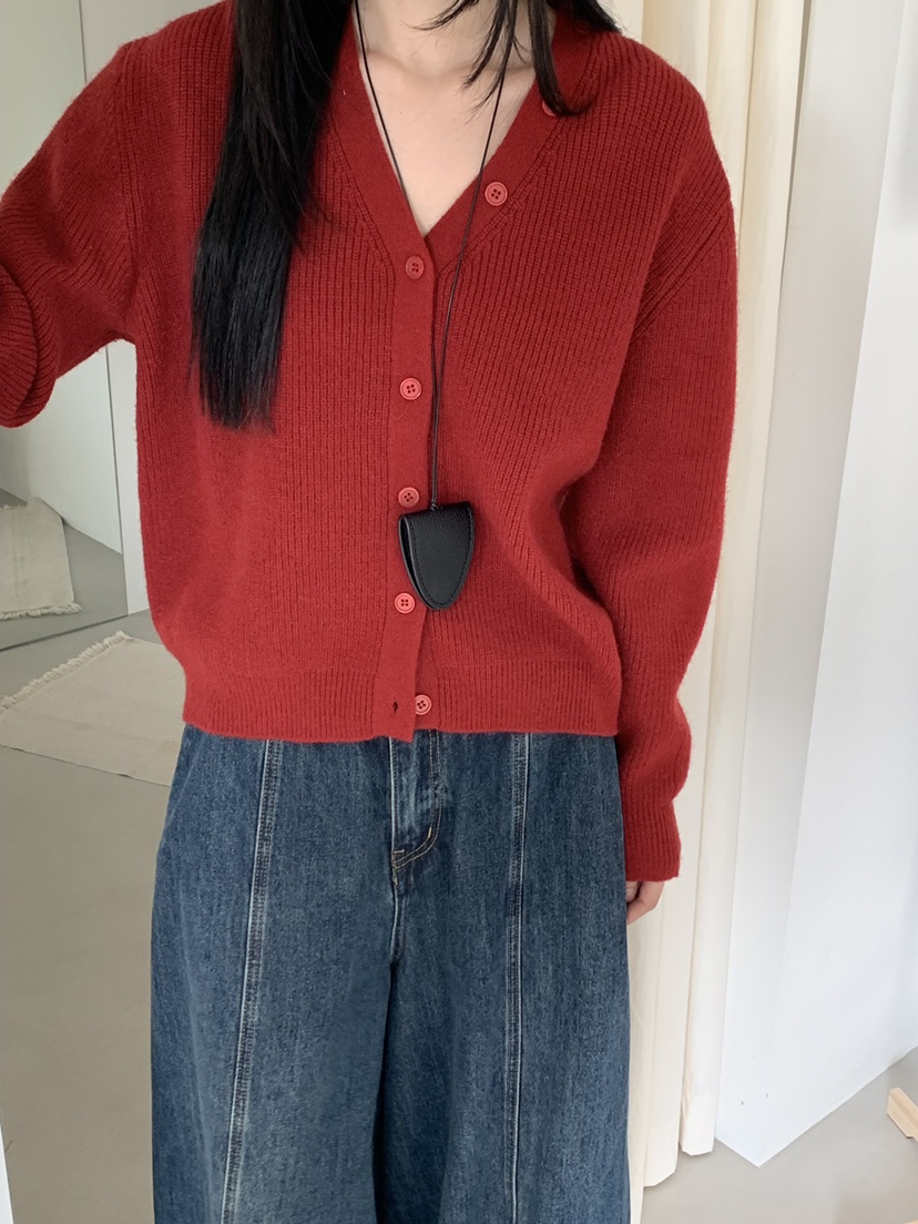 RIVER RAIN東大門㊣代購女士新款人氣真品職業針織衫開衫紐扣RIVER RAIN針織衫圖色3