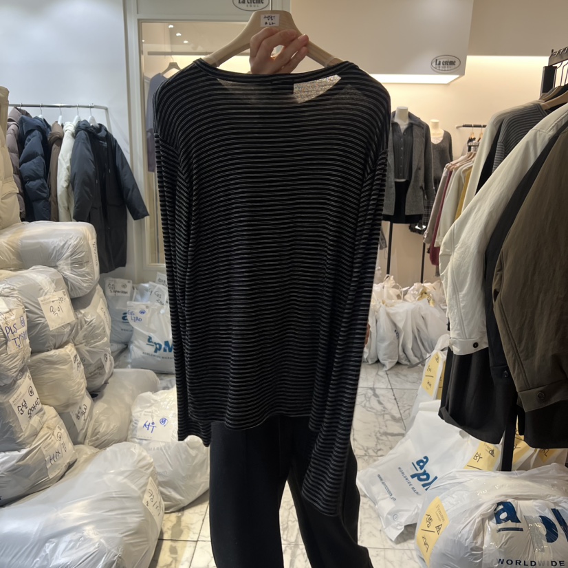 LA MAGIE FEMME東大門㊣實拍女士新款熱賣時尚人氣長袖T恤Lamagie Femme長袖T恤