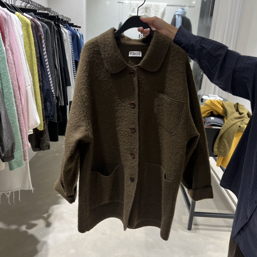 BROT東大門㊣直郵女士新款熱賣休閑25秋冬時尚真品中長款大衣BROT中長款大衣
