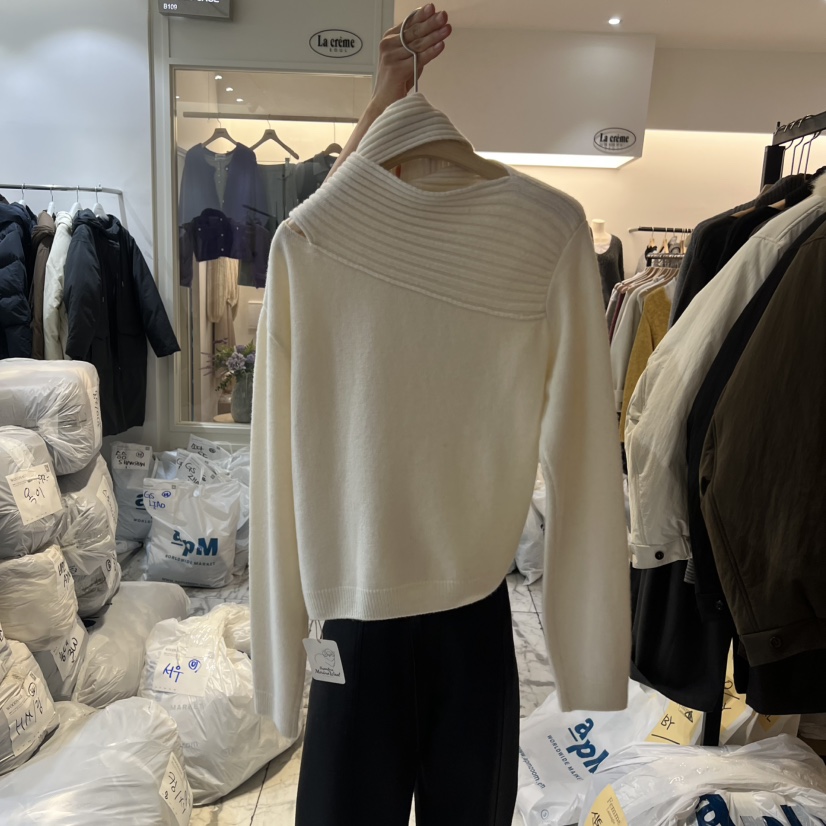 LA MAGIE FEMME東大門㊣實拍女裝新款熱賣時尚休閑針織衫Lamagie Femme針織衫