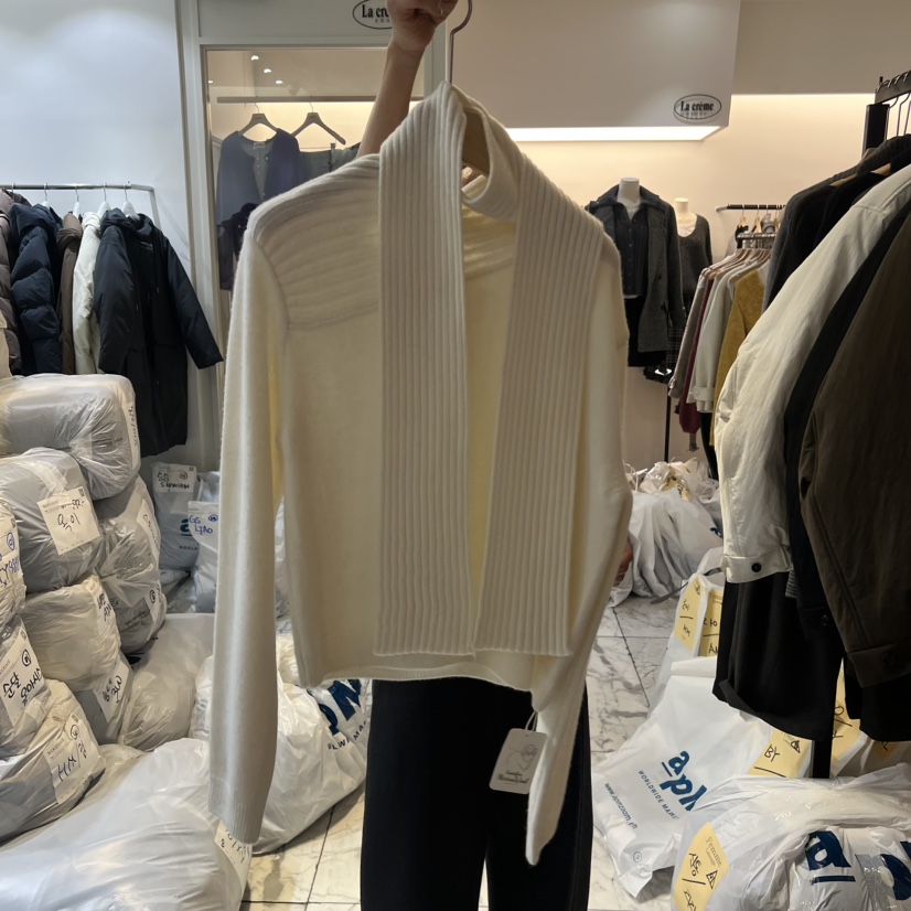 LA MAGIE FEMME東大門㊣實拍女裝新款熱賣時尚休閑針織衫Lamagie Femme針織衫