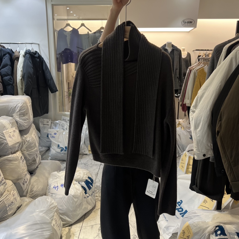 LA MAGIE FEMME東大門㊣實拍女裝新款熱賣時尚休閑針織衫Lamagie Femme針織衫圖色4