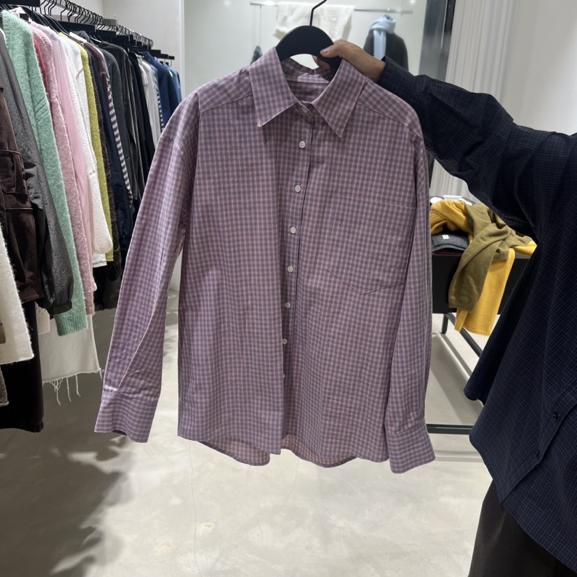 BROT東大門㊣直郵女士新款25秋冬人氣休閑推薦時尚襯衫蕾絲衫BROT襯衫/蕾絲衫