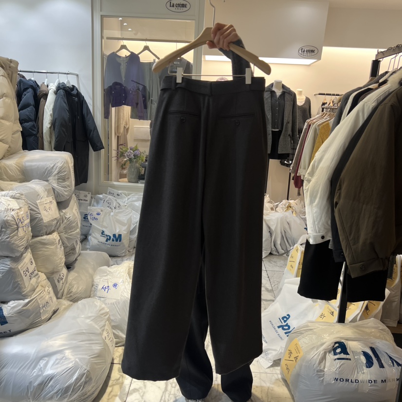 LA MAGIE FEMME韓國直郵㊣女裝新品真品休閑褲含腰帶口袋Lamagie Femme休閑褲