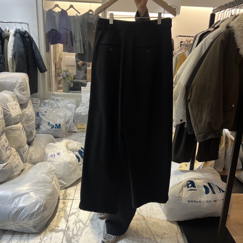 LA MAGIE FEMME韓國直郵㊣女裝新品真品休閑褲含腰帶口袋Lamagie Femme休閑褲