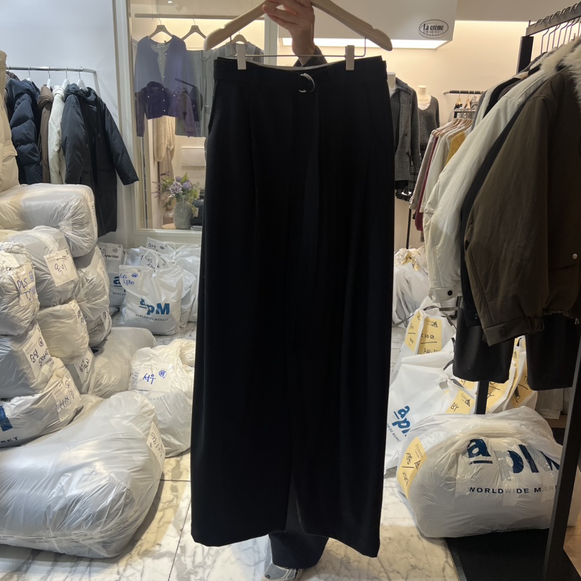 LA MAGIE FEMME韓國直郵㊣女裝新品真品休閑褲含腰帶口袋Lamagie Femme休閑褲圖色2