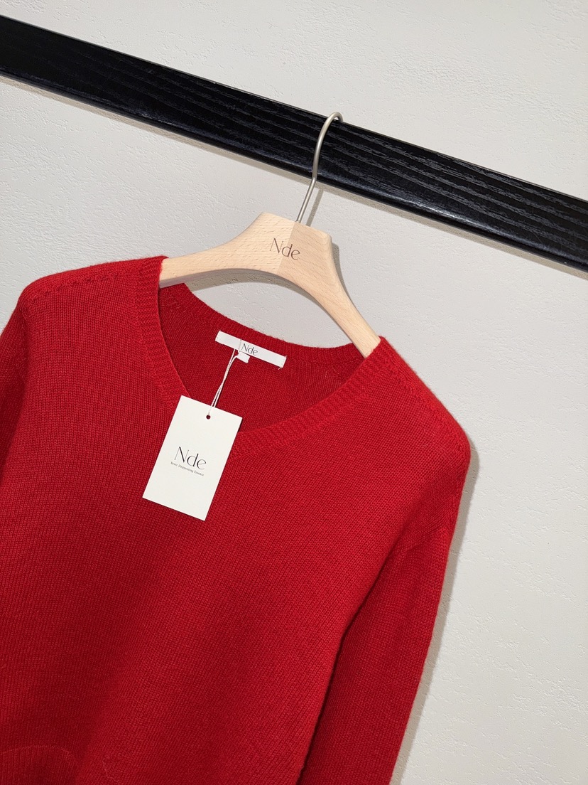 NDE韓國代購㊣女士新款休閑人氣時尚熱賣職業真品推薦針織衫NDE針織衫