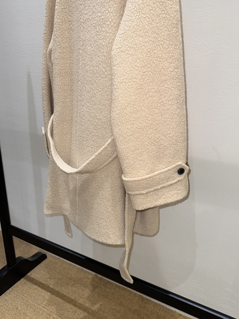 NDE東大門㊣代購女裝新品休閑時尚人氣熱賣中長款大衣含腰帶NDE中長款大衣