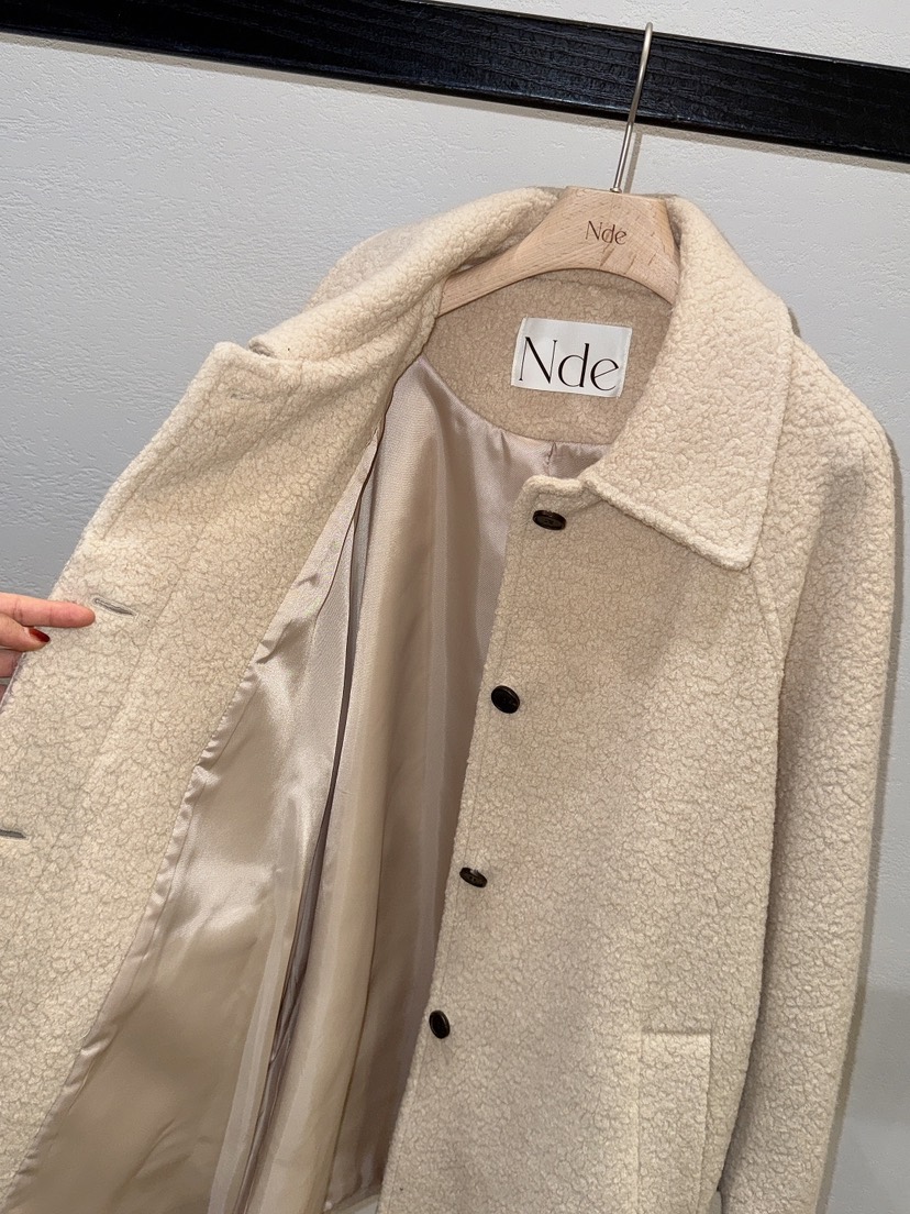 NDE東大門㊣代購女裝新品休閑時尚人氣熱賣中長款大衣含腰帶NDE中長款大衣