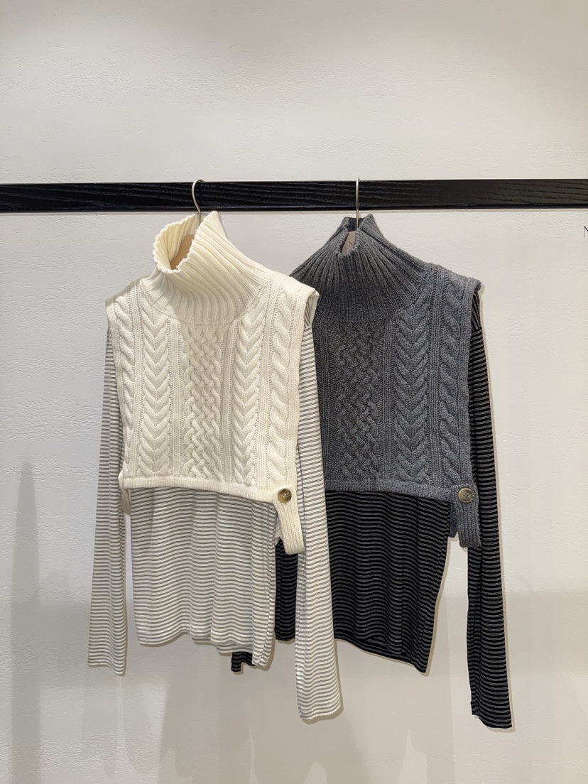 NDE韓國直郵㊣女士新品時尚人氣25秋冬真品熱賣職業針織衫保暖NDE針織衫