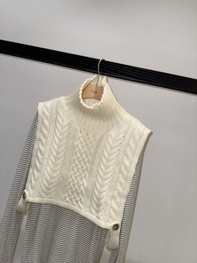 NDE韓國直郵㊣女士新品時尚人氣25秋冬真品熱賣職業針織衫保暖NDE針織衫