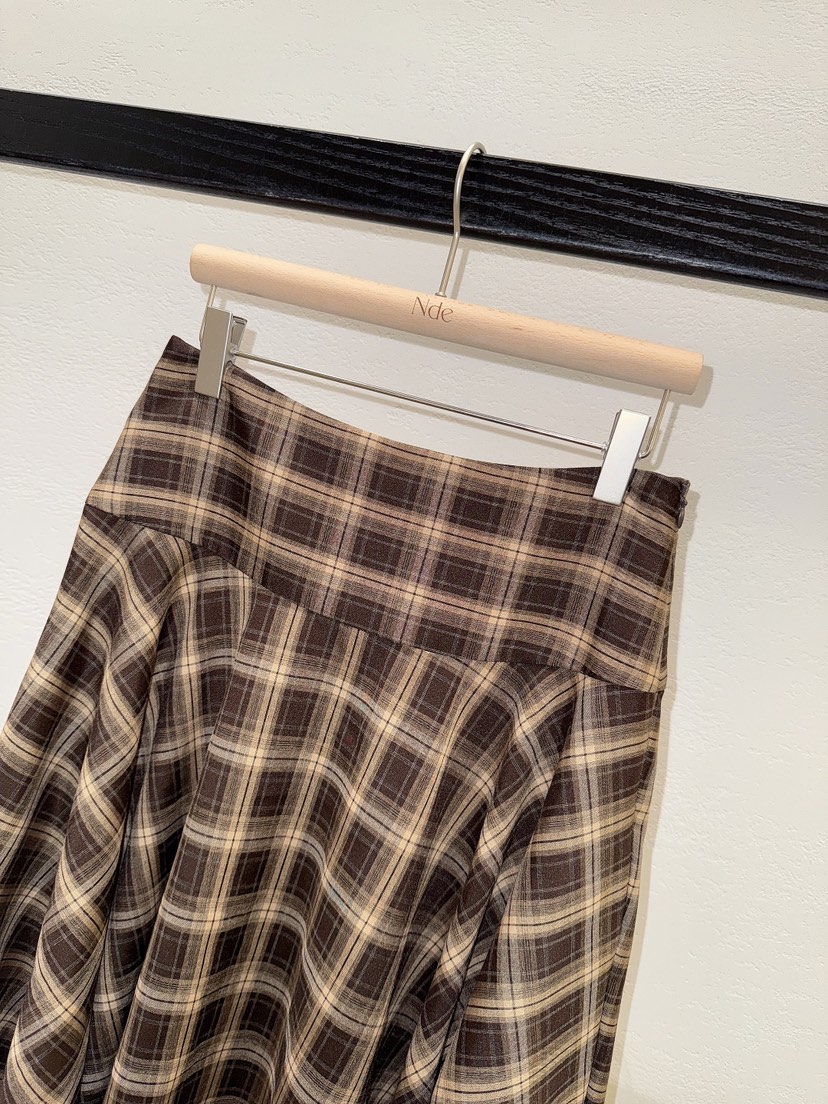 NDE韓國代購㊣女裝新品真品25秋冬人氣時尚熱賣半身裙中短裙NDE半身裙/中短裙