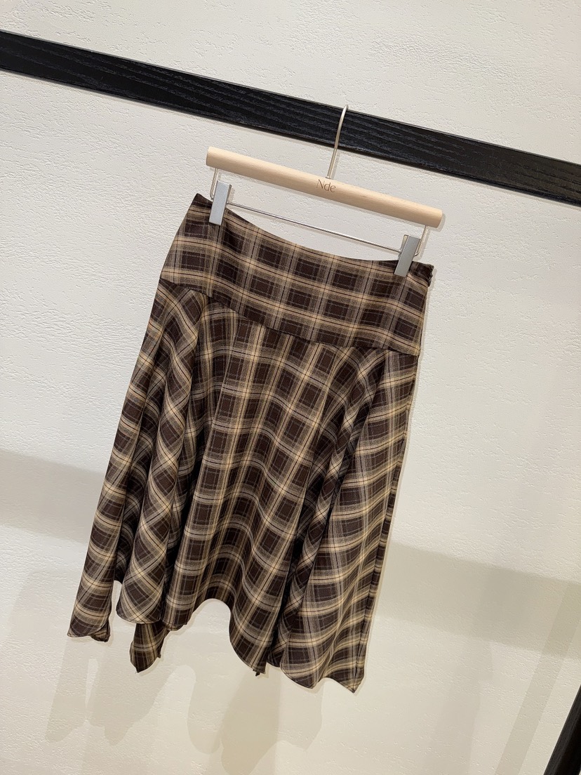 NDE韓國代購㊣女裝新品真品25秋冬人氣時尚熱賣半身裙中短裙NDE半身裙/中短裙
