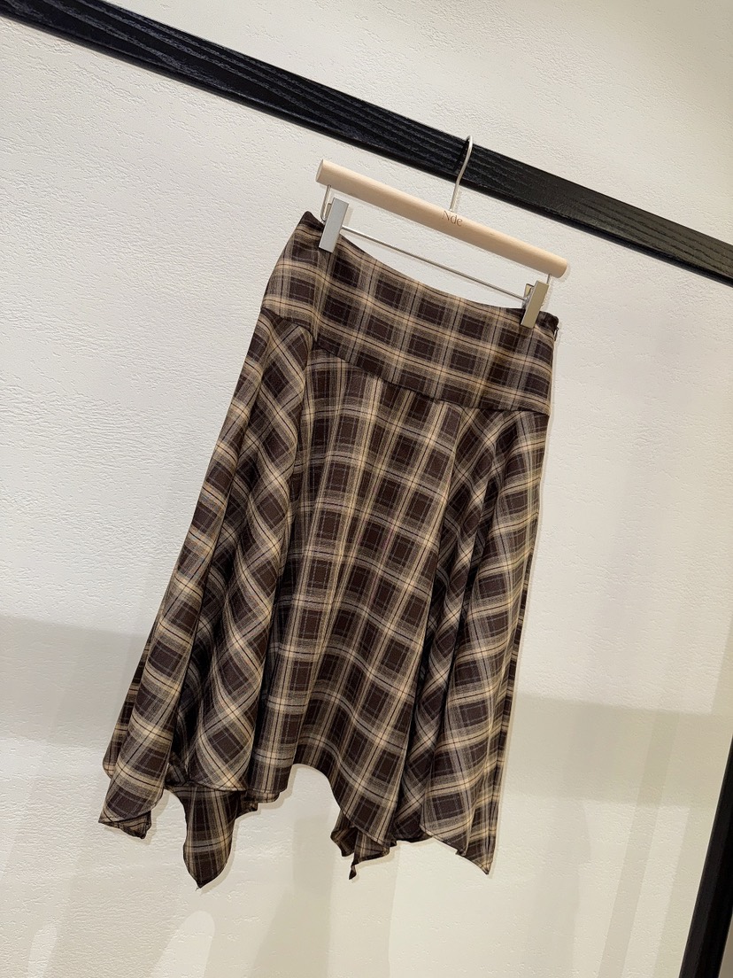 NDE韓國代購㊣女裝新品真品25秋冬人氣時尚熱賣半身裙中短裙NDE半身裙/中短裙