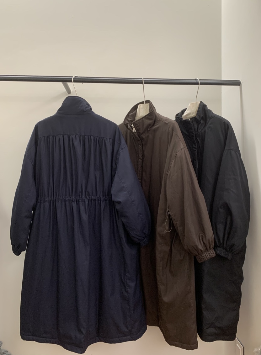 JADEMARKET韓國代購㊣女裝新品人氣推薦休閑時尚長款棉服拉鏈JADE MARKET長款棉服