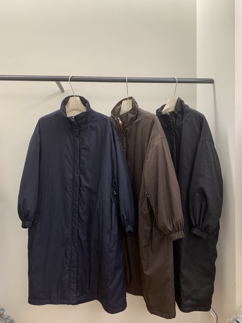 JADEMARKET韓國代購㊣女裝新品人氣推薦休閑時尚長款棉服拉鏈JADE MARKET長款棉服圖色2左二色