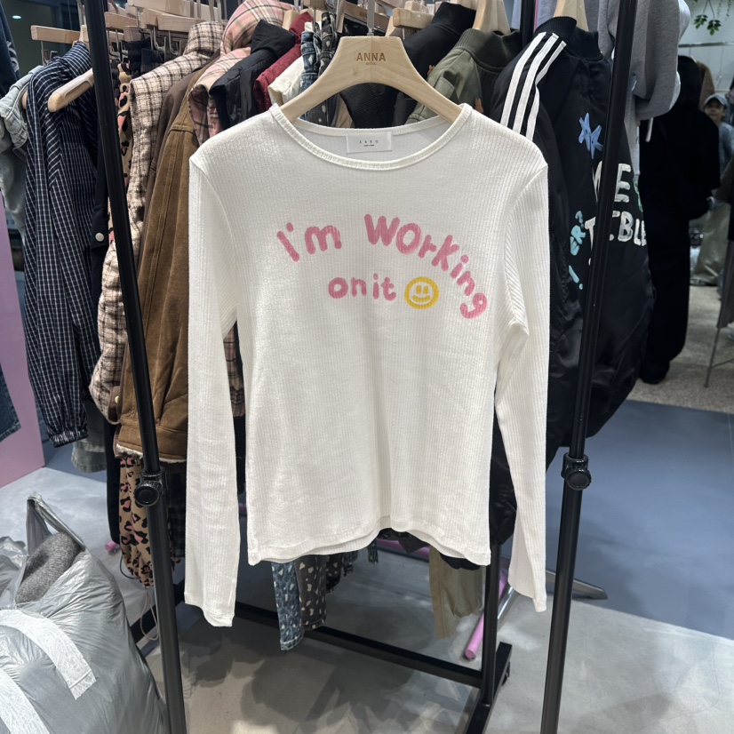 ANNA-P韓國代購㊣女士新品時尚休閑25秋冬推薦真品長袖T恤ANNA-P長袖T恤