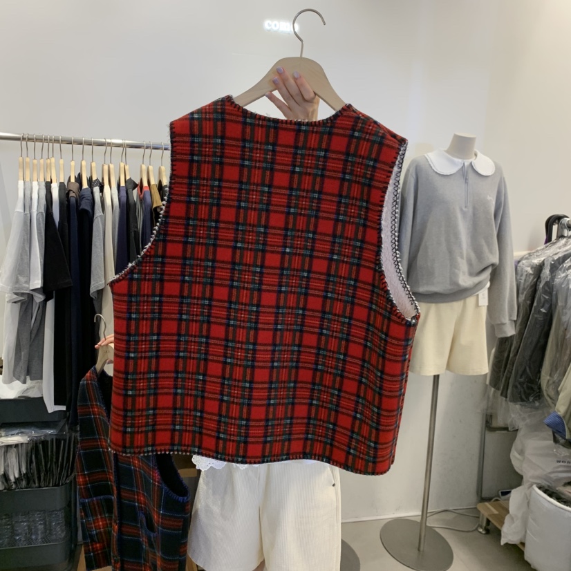 TAN&COMO東大門㊣直郵女士新款25秋冬職業真品推薦馬甲tan-COMO馬甲