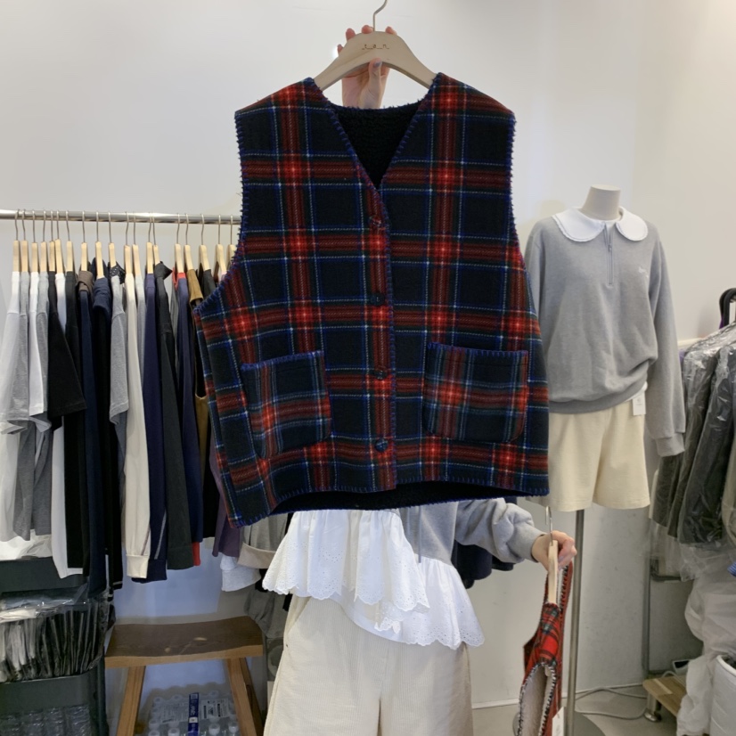 TAN&COMO東大門㊣直郵女士新款25秋冬職業真品推薦馬甲tan-COMO馬甲