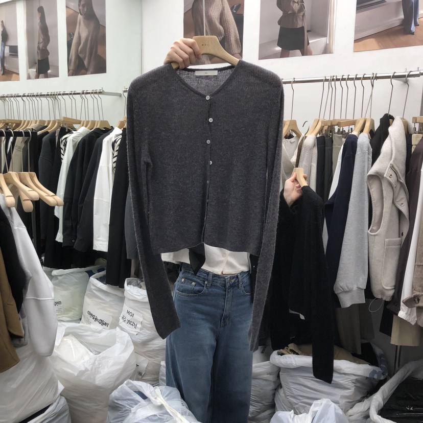 MOI-A韓國代購㊣女士新品真品推薦職業25秋冬休閑針織衫羊駝MOI-A針織衫圖色4