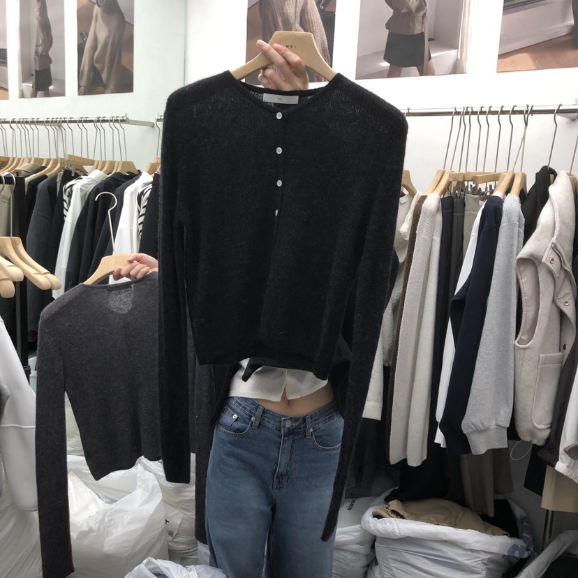 MOI-A韓國代購㊣女士新品真品推薦職業25秋冬休閑針織衫羊駝MOI-A針織衫圖色5