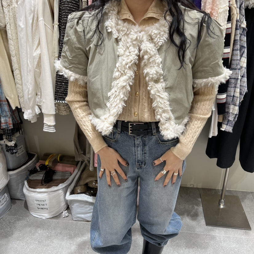 BY FLOW韓國代購㊣女士新款推薦人氣休閑時尚熱賣夾克雙面BY FLOW夾克