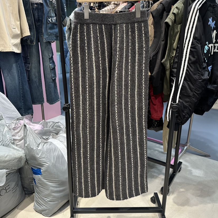 ANNA-P東大門㊣直郵女士新品休閑時尚人氣25秋冬休閑褲針織褲ANNA-P休閑褲