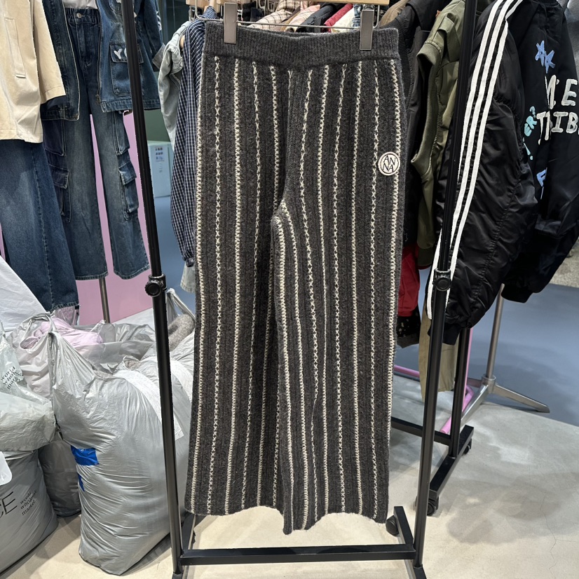 ANNA-P東大門㊣直郵女士新品休閑時尚人氣25秋冬休閑褲針織褲ANNA-P休閑褲圖色3