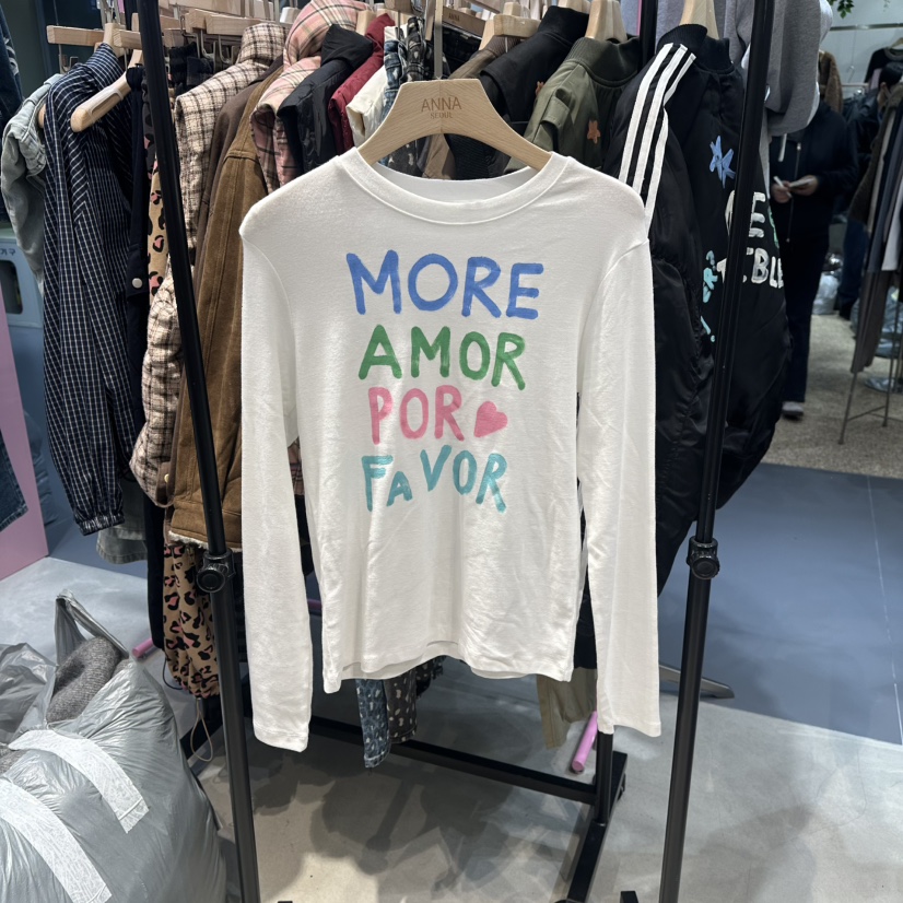 ANNA-P東大門㊣代購女裝新品時尚休閑25秋冬人氣真品長袖T恤ANNA-P長袖T恤