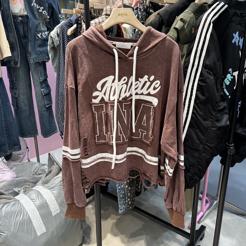 ANNA-P東大門㊣代購女裝新品職業熱賣25秋冬人氣時尚衛衣兜帽ANNA-P衛衣