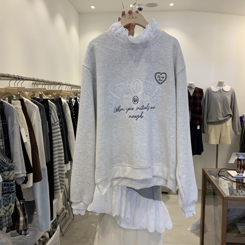 TAN&COMO韓國直郵㊣女士新品真品25秋冬職業時尚衛衣加絨tan-COMO衛衣圖色2