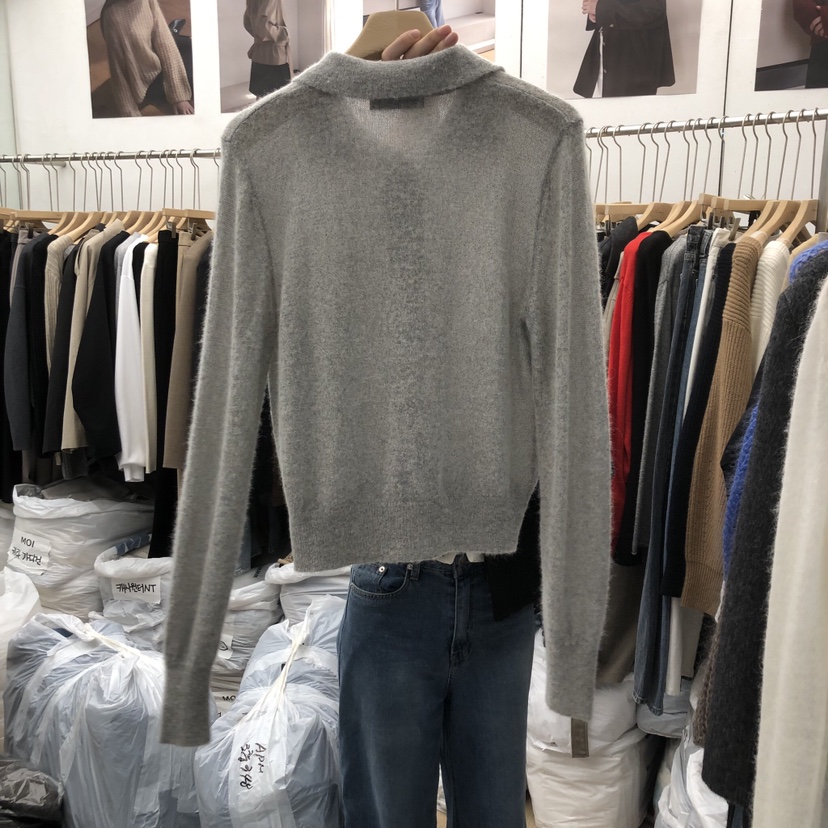 MOI-A韓國直郵㊣女士新款休閑職業真品時尚熱賣針織衫羊駝MOI-A針織衫