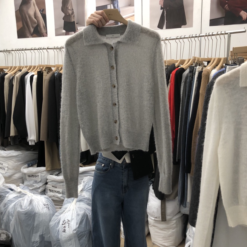 MOI-A韓國直郵㊣女士新款休閑職業真品時尚熱賣針織衫羊駝MOI-A針織衫