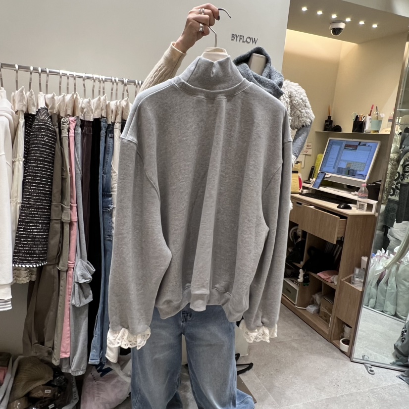 BY FLOW東大門㊣實拍女士新品真品時尚職業休閑推薦衛衣加絨BY FLOW衛衣