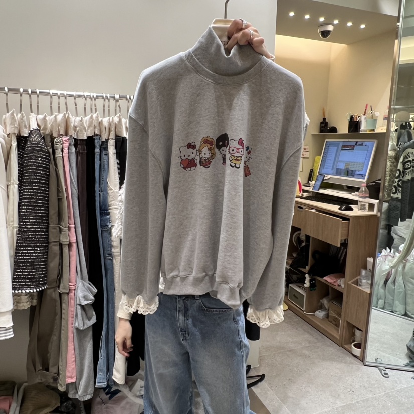 BY FLOW東大門㊣實拍女士新品真品時尚職業休閑推薦衛衣加絨BY FLOW衛衣