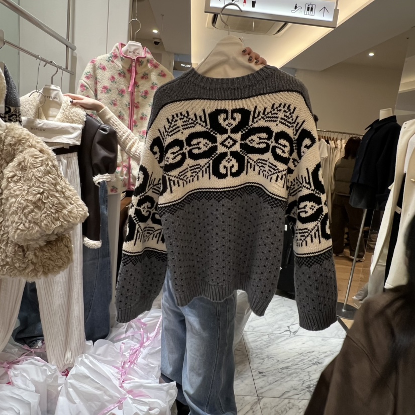 BY FLOW韓國直郵㊣女士新品時尚推薦熱賣休閑人氣25秋冬針織衫BY FLOW針織衫