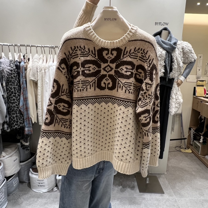 BY FLOW韓國直郵㊣女士新品時尚推薦熱賣休閑人氣25秋冬針織衫BY FLOW針織衫圖色2