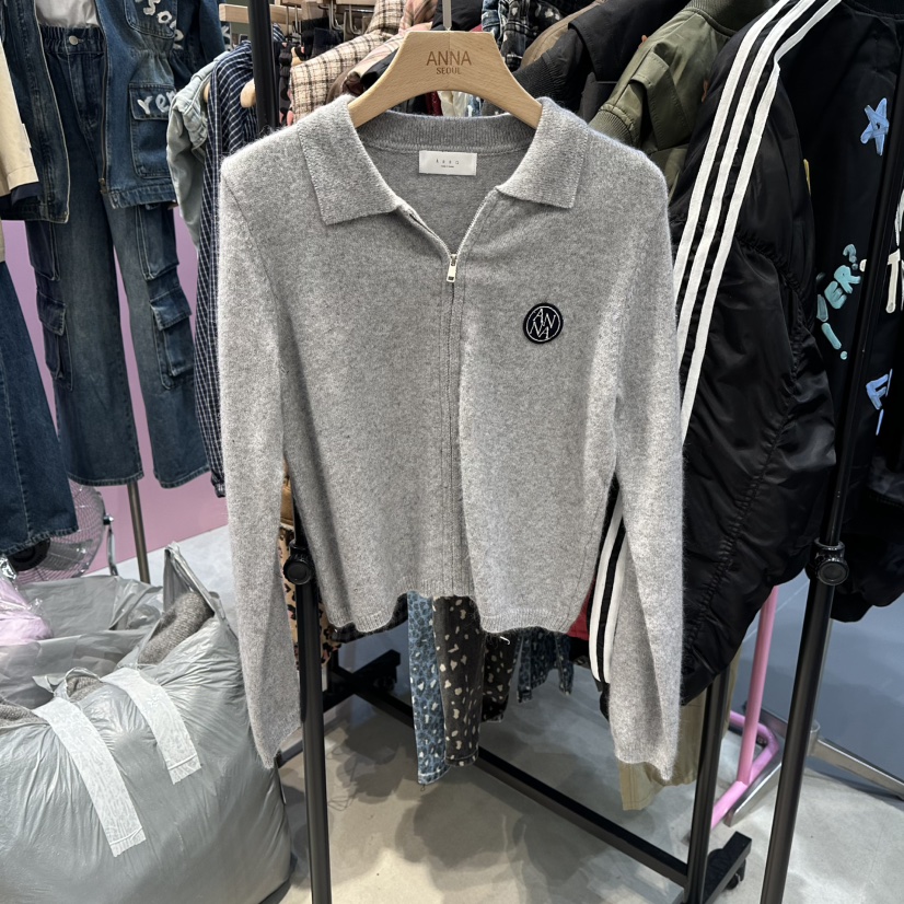 ANNA-P東大門㊣直郵女士新款熱賣推薦人氣25秋冬針織衫拉鏈ANNA-P針織衫圖色2
