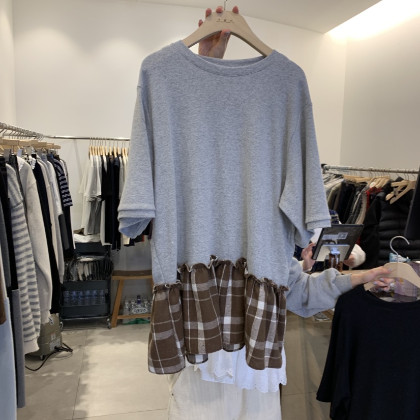 TAN&COMO韓國代購㊣女裝新款職業人氣時尚熱賣休閑T恤tan-COMOT恤