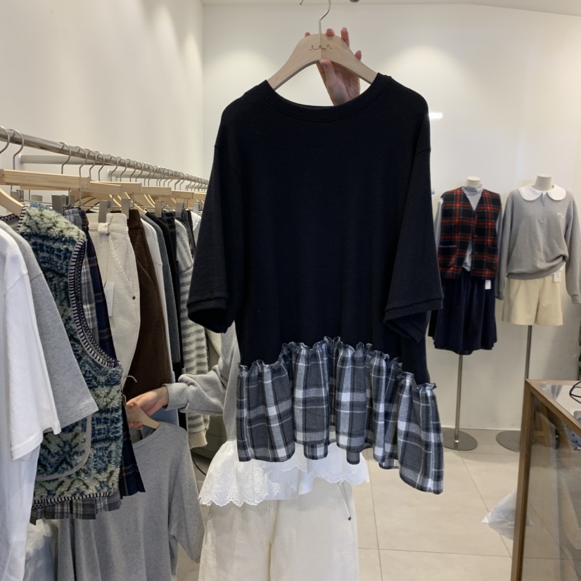 TAN&COMO韓國代購㊣女裝新款職業人氣時尚熱賣休閑T恤tan-COMOT恤圖色2