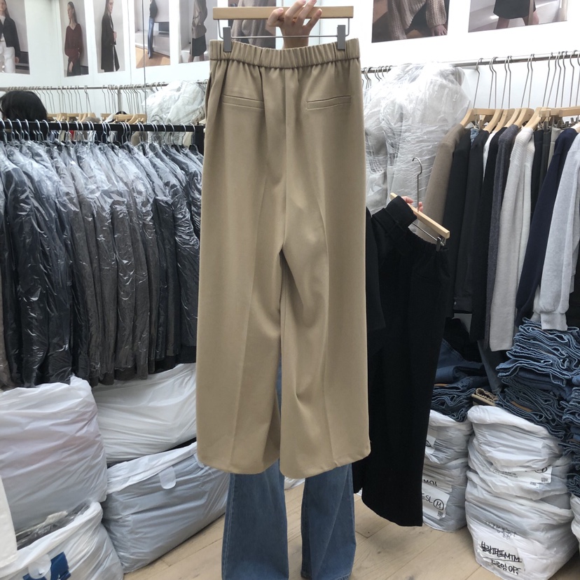 MOI-A東大門㊣代購女士新品推薦時尚休閑人氣休閑褲加絨絎縫MOI-A休閑褲