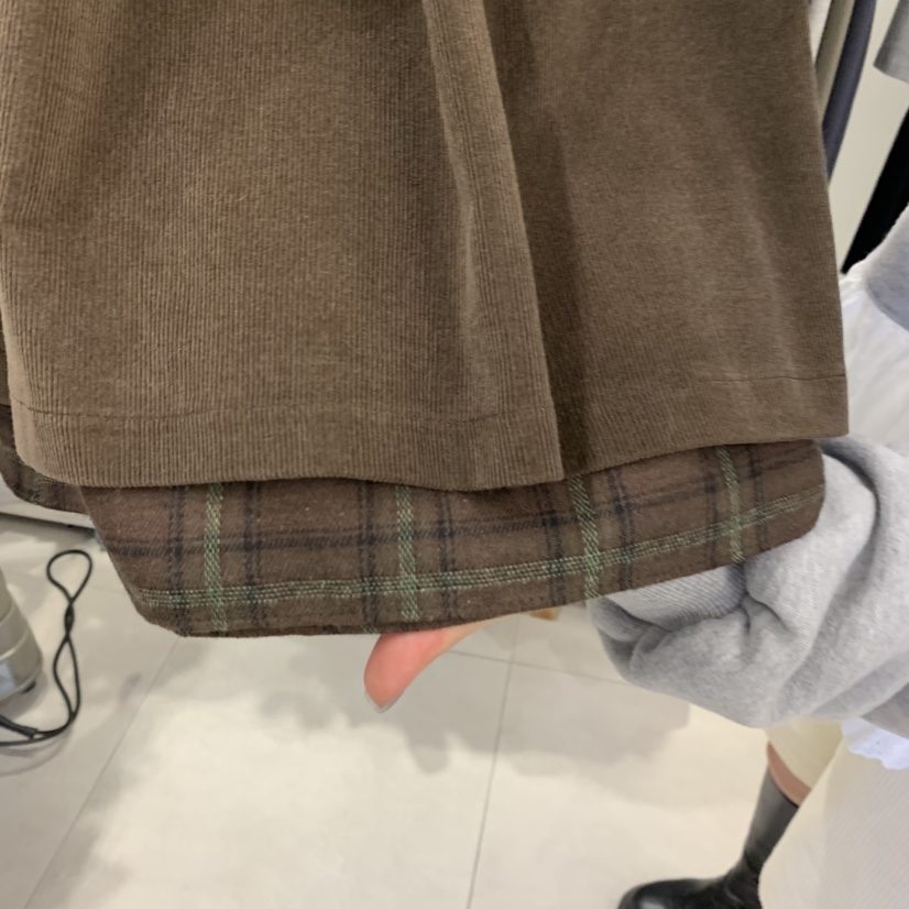 TAN&COMO韓國直郵㊣女裝新品時尚25秋冬休閑半身裙中短裙tan-COMO半身裙/中短裙