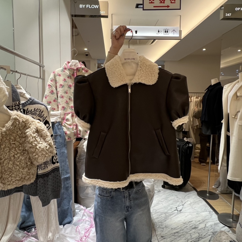 BY FLOW韓國直郵㊣女士新款熱賣推薦休閑職業時尚人氣夾克BY FLOW夾克