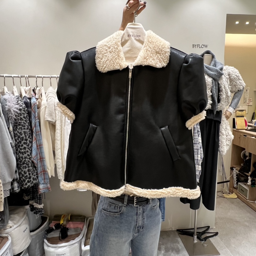 BY FLOW韓國直郵㊣女士新款熱賣推薦休閑職業時尚人氣夾克BY FLOW夾克圖色2