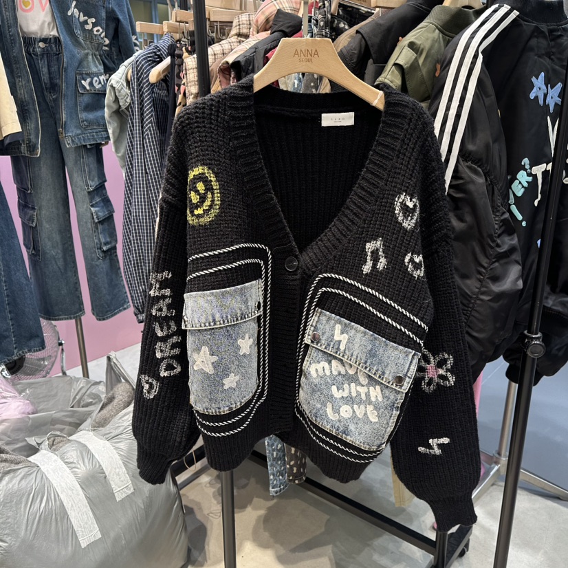 ANNA-P東大門㊣實拍女士新品真品休閑推薦職業人氣針織衫開衫ANNA-P針織衫圖色2