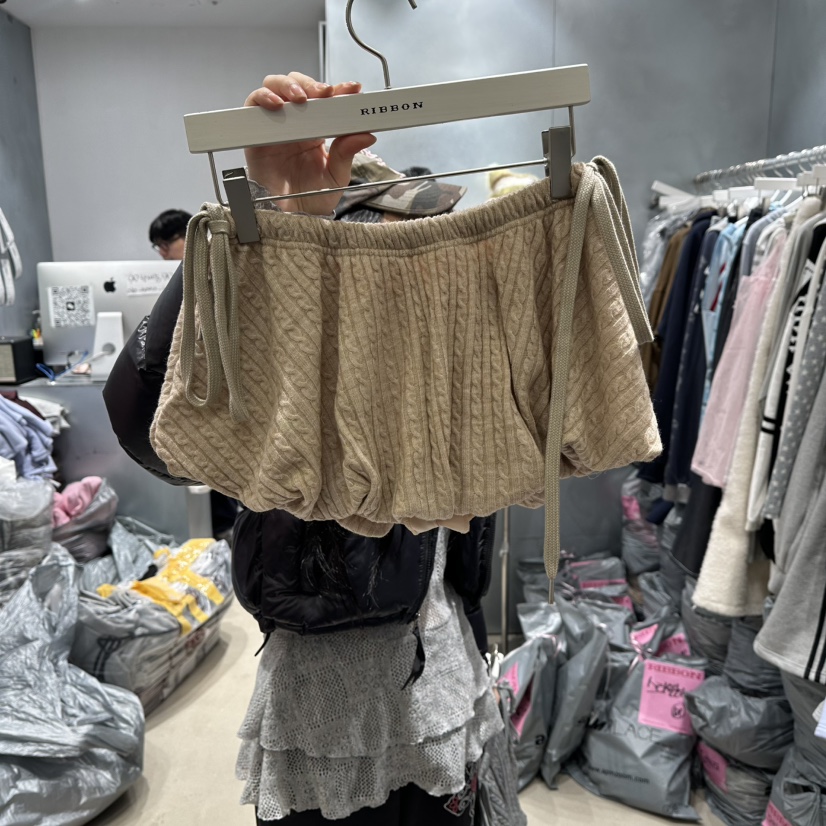 RIBBON韓國直郵㊣女士新品25秋冬推薦職業時尚人氣熱賣短裙RIBBON短裙圖色2